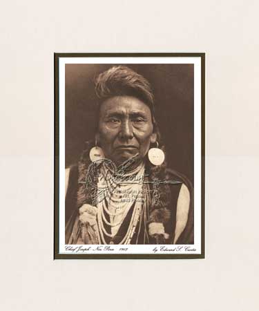Chief Joseph Matted Print